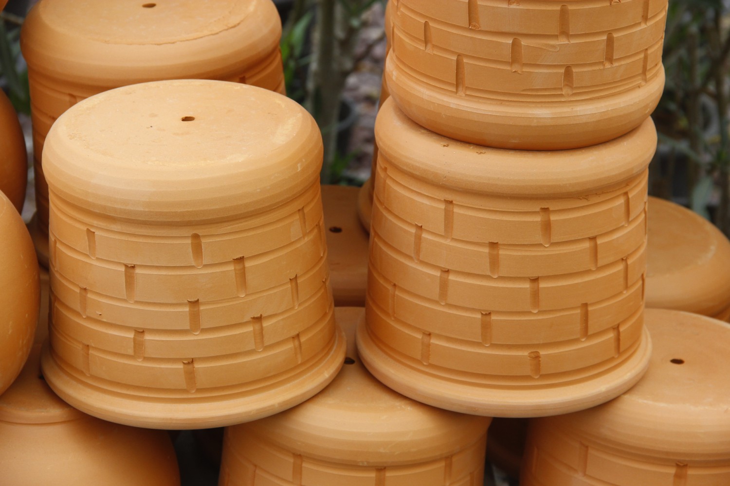 ANTİK SAKSI 2 ADET - EL YAPIMI DOĞAL ÇÖMLEK