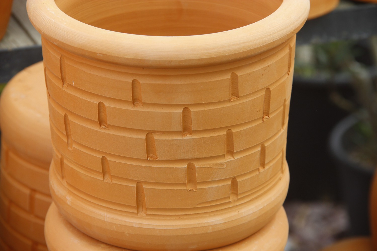 ANTİK SAKSI 2 ADET - EL YAPIMI DOĞAL ÇÖMLEK