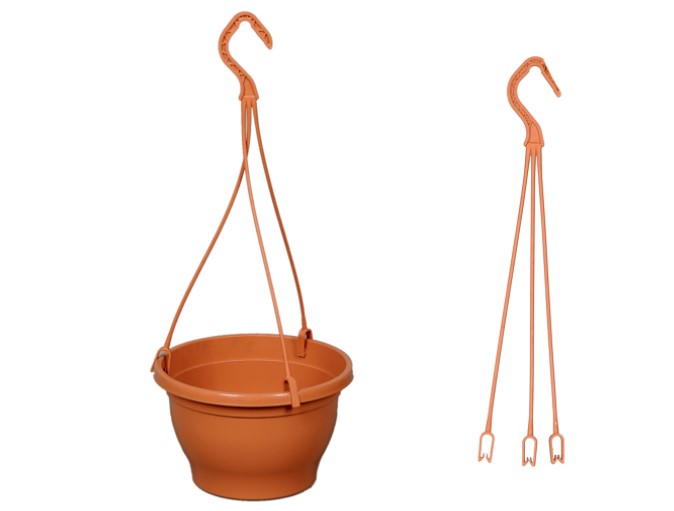 ASKILI ÇİÇEK SAKSISI 20 ADET 18 CM - MAKROME SAKSI (Kiremit Renk) ASKILI ÇİÇEK SAKSISI 20 ADET 18 CM - MAKROME SAKSI (Kiremit Renk)