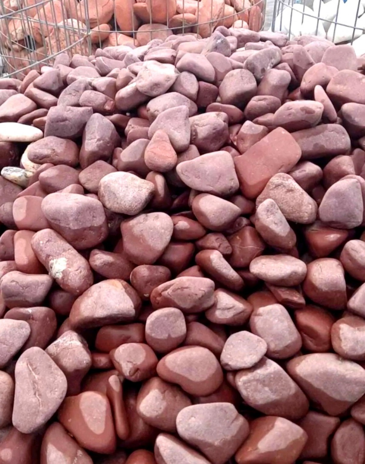 DOLOMİT TAŞI BORDO 4-6 cm 10 KG DOĞAL DEKORASYON TAŞI