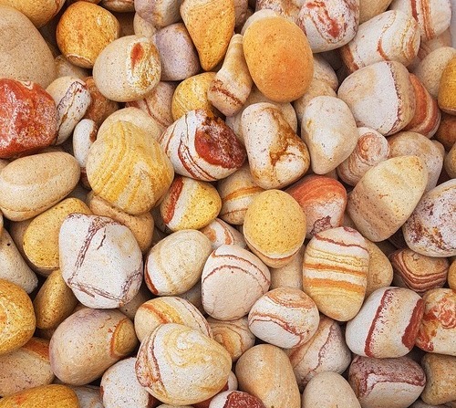 DOLOMİT TAŞI SARI ÇİZGİLİ 4-6 cm 5 KG DOĞAL DEKORASYON TAŞI