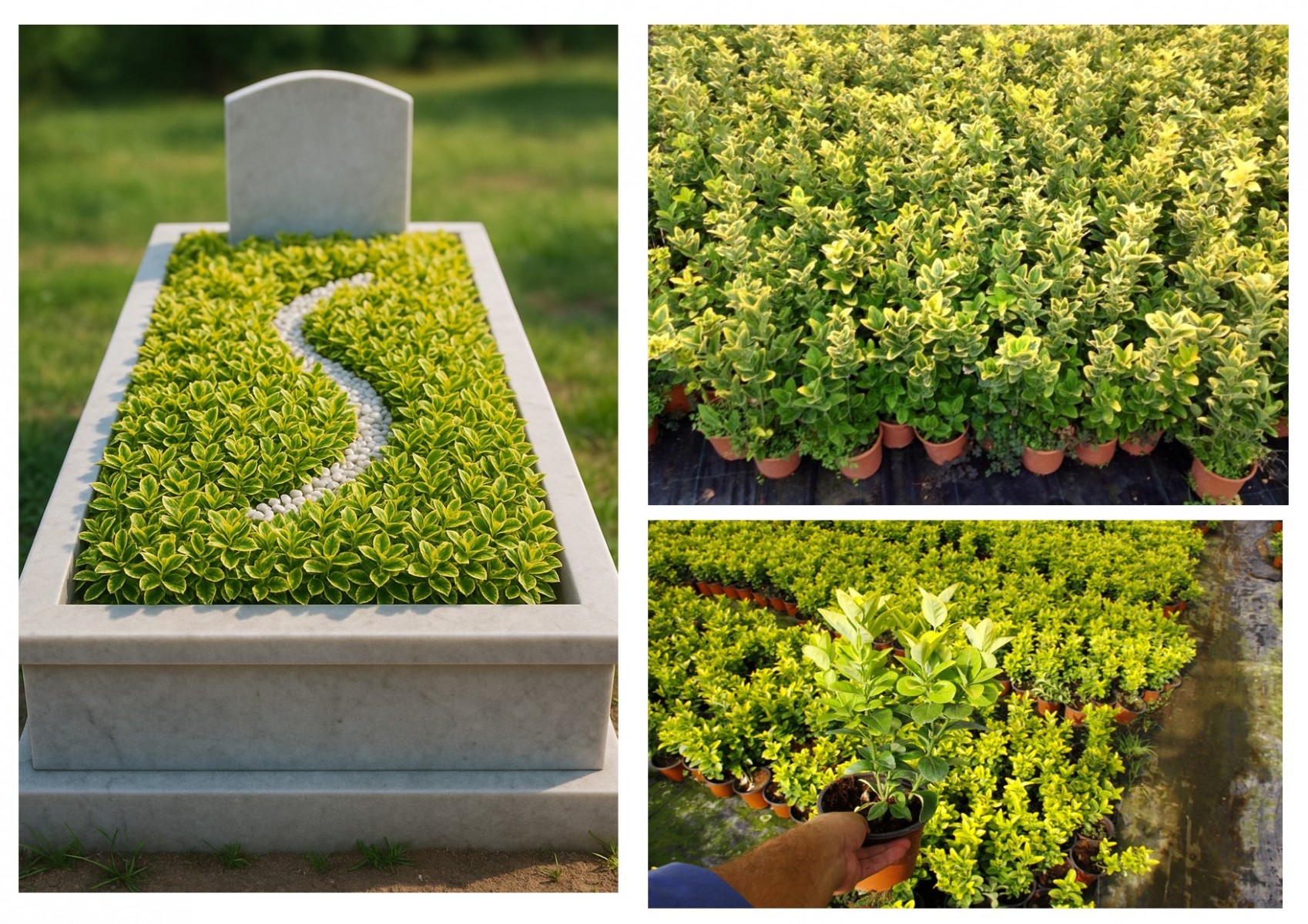 MEZAR - KABİR SARI BİTKİ SETİ - 10 ADET GOLD TAFLAN 20-30 CM