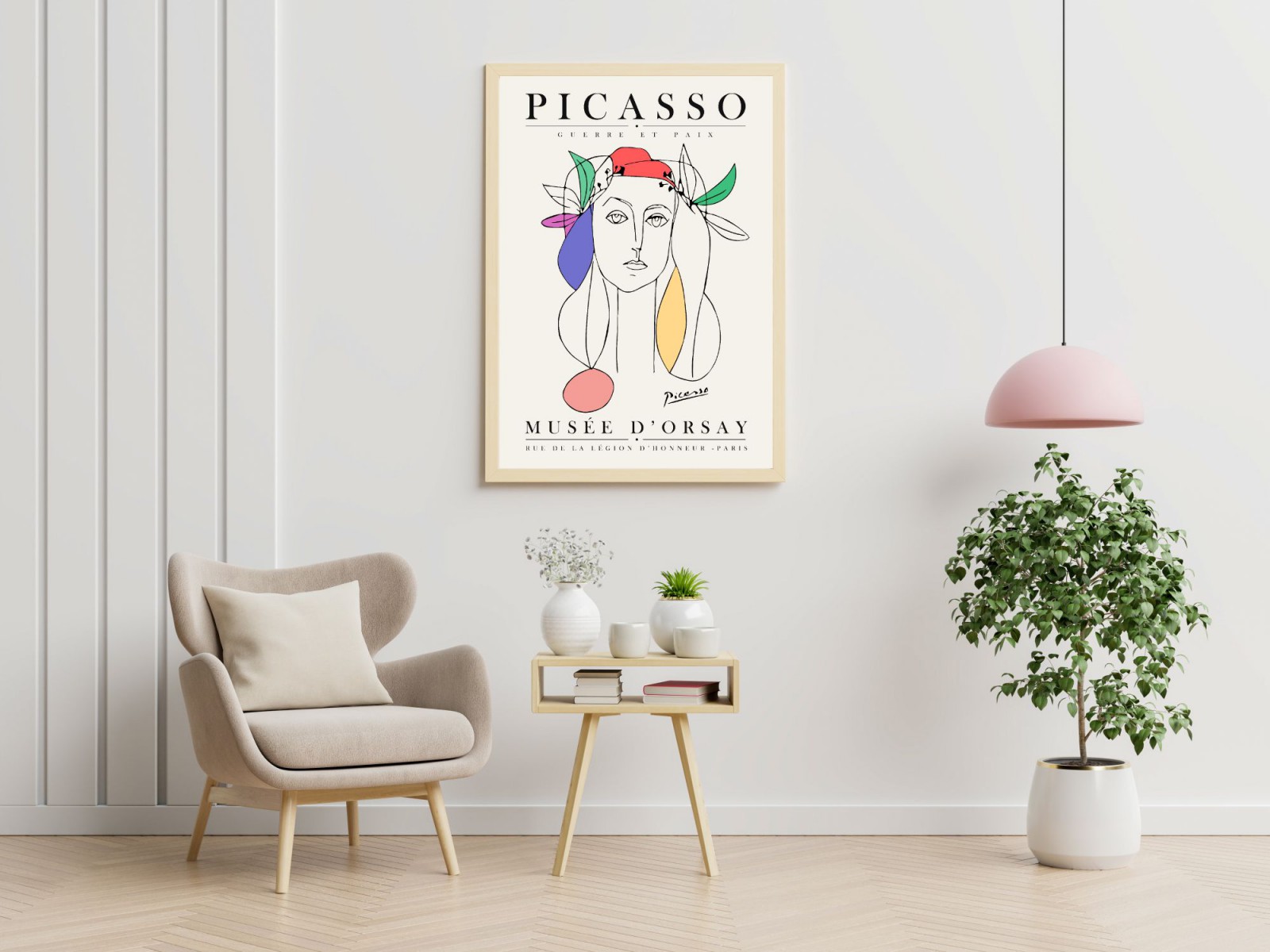 Pablo Picasso Çerçevesiz Poster Duvar Tablosu DNM6 30 x 40