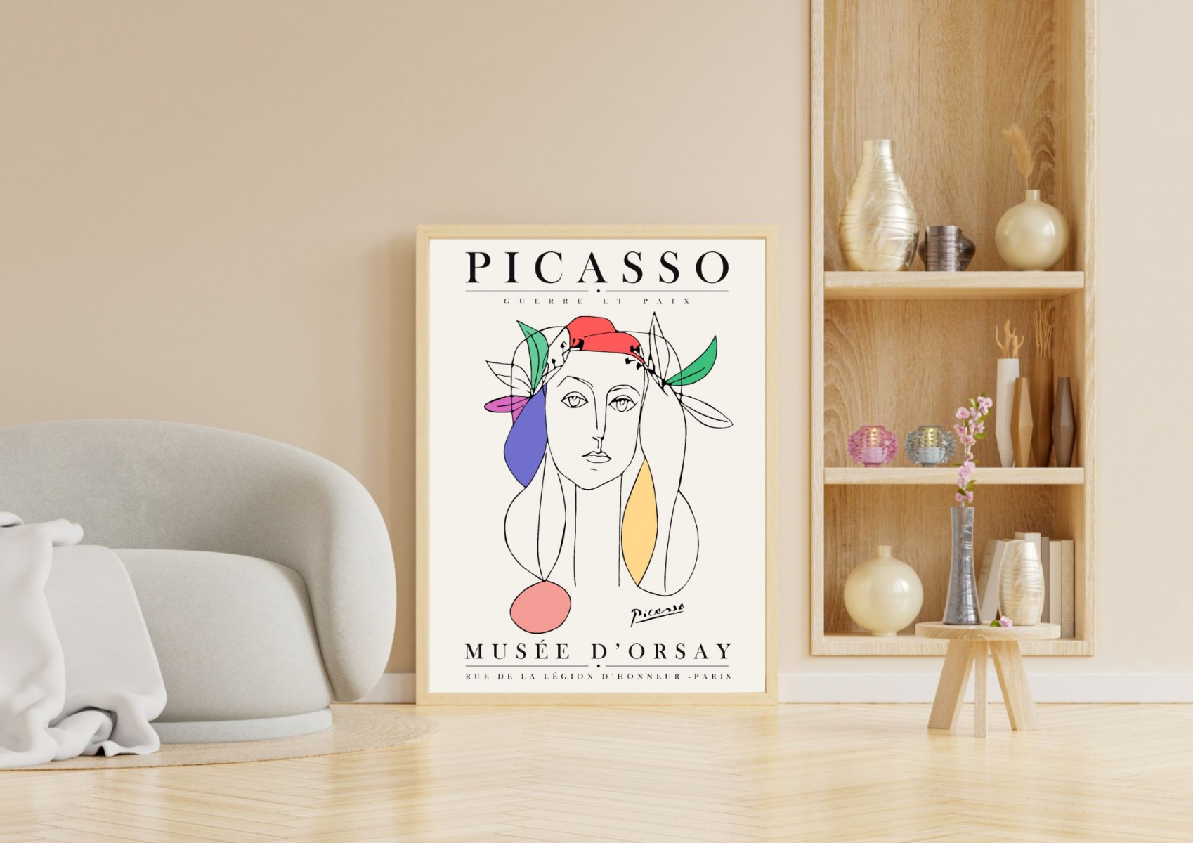 Pablo Picasso Çerçevesiz Poster Duvar Tablosu DNM6 30 x 40