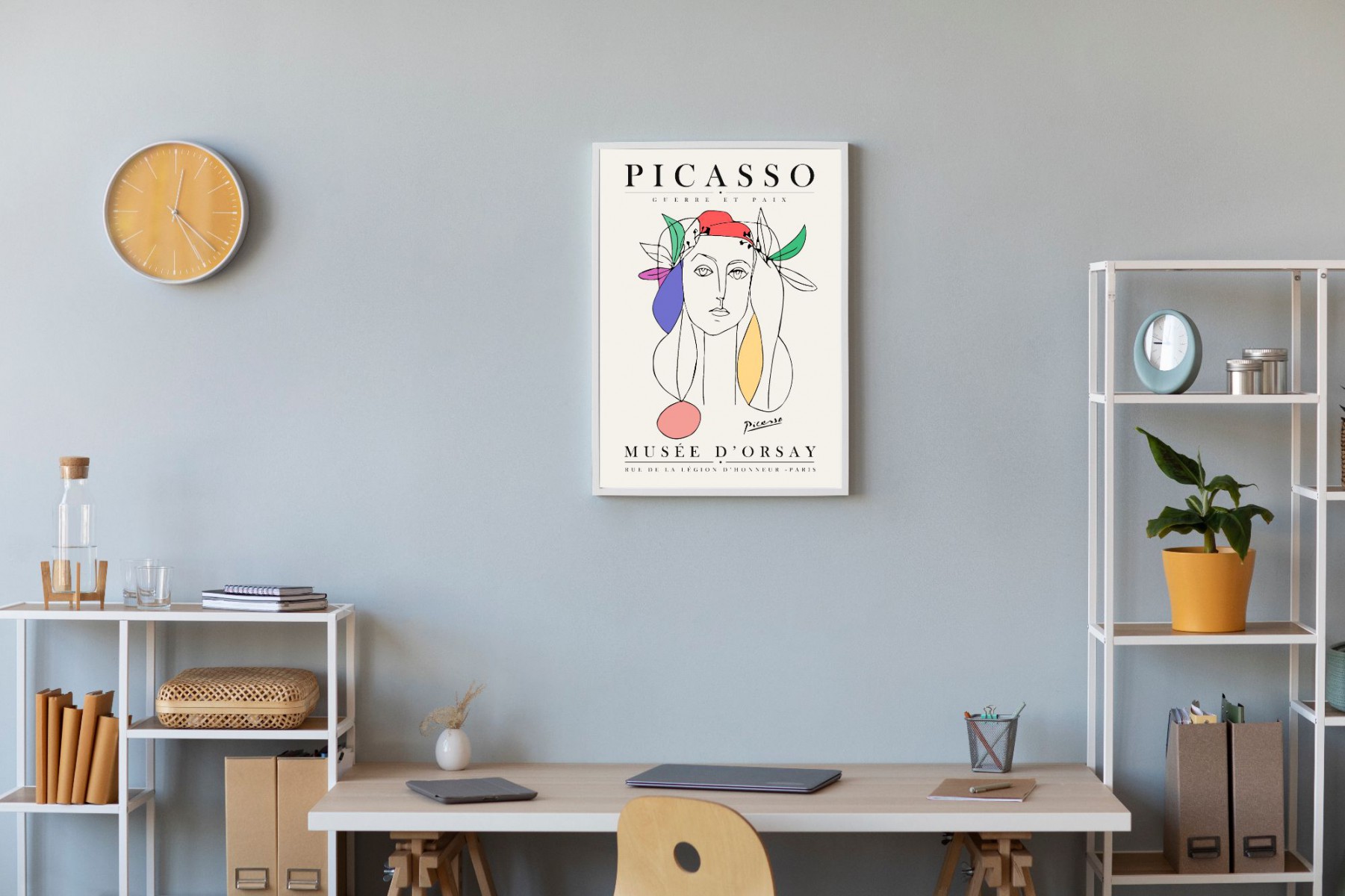 Pablo Picasso Çerçevesiz Poster Duvar Tablosu DNM6 30 x 40