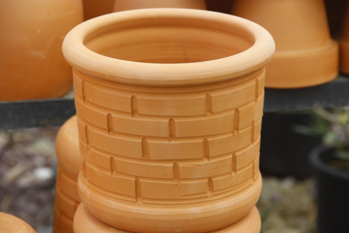 ANTİK SAKSI 2 ADET - EL YAPIMI DOĞAL ÇÖMLEK