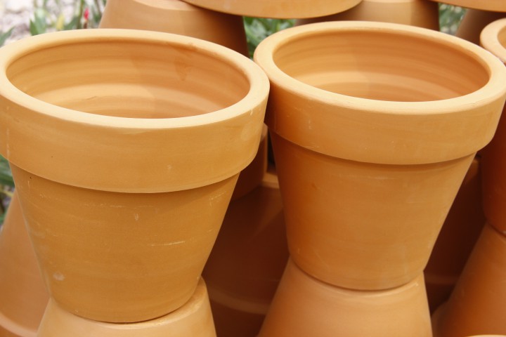 ANTİK SAKSI 3 ADET - EL YAPIMI DOĞAL ÇÖMLEK