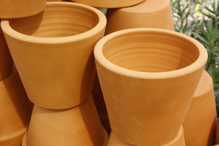 ANTİK SAKSI 3 ADET - EL YAPIMI DOĞAL ÇÖMLEK