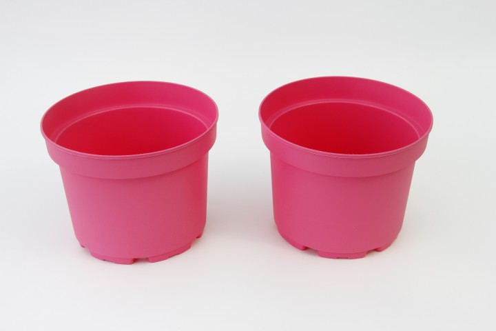 DEKORATİF SAKSI - PEMBE RENKLİ 10 ADET