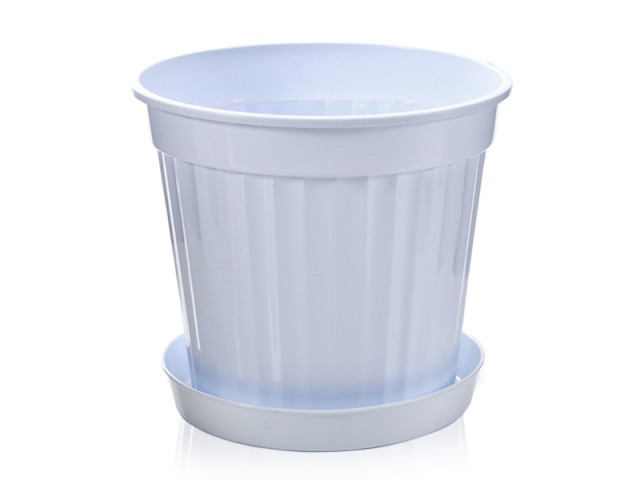 KLASİK SALON SAKSISI TABAKLI 8.5 LT BEYAZ