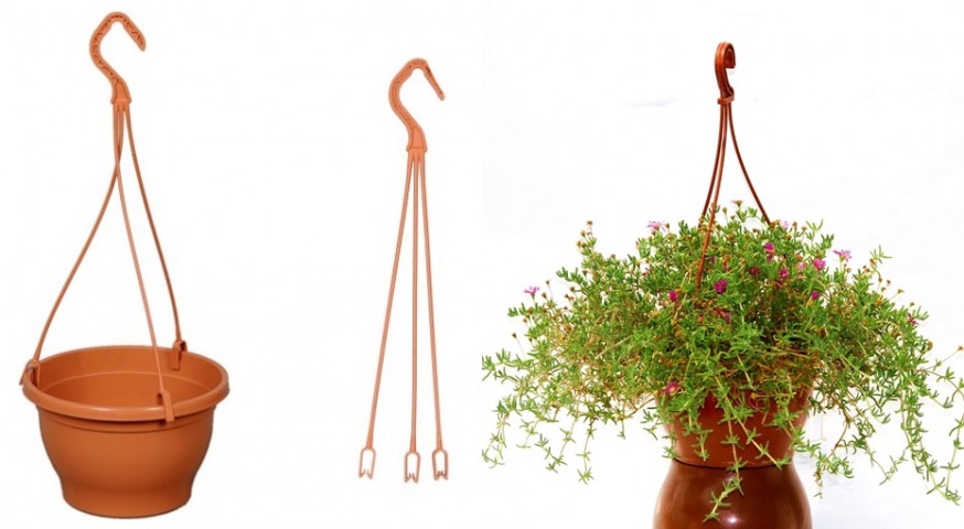 ASKILI ÇİÇEK SAKSISI 5 ADET 18 CM - MAKROME SAKSI (Kiremit Renk) ASKILI ÇİÇEK SAKSISI 5 ADET 18 CM - MAKROME SAKSI (Kiremit Renk)