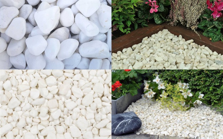 DOLOMİT TAŞI BEYAZ 6-10 cm 10 KG DOĞAL DEKORASYON TAŞI