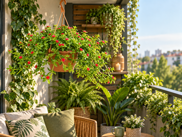 MAKROME BUZ ÇİÇEĞİ APTENİA - ASKILI BALKON-TERAS ÇİÇEĞİ