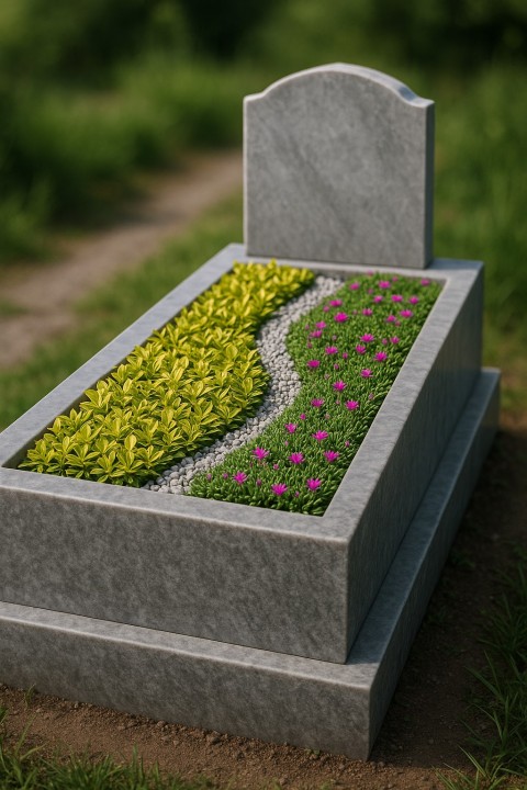 MEZAR - KABİR BİTKİ SETİ - 60 ADET 2 ÇEŞİT KALICI BİTKİ (Acem Halısı-Gold Taflan)