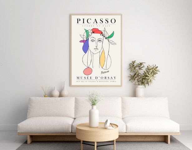 Pablo Picasso Çerçevesiz Poster Duvar Tablosu DNM6 30 x 40